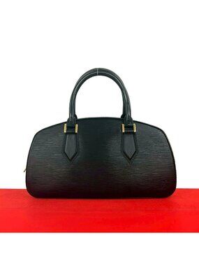 Louis Vuitton Vintage Jasmine Epi Leather Boston Bag Noir
